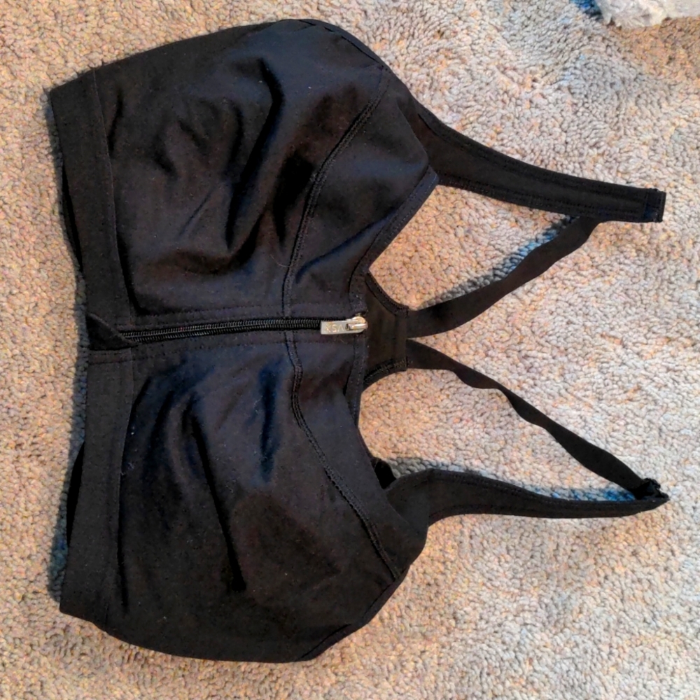Black, high impact sports bra from Victoria's Secret. Size 36D